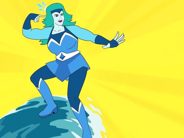 Niagara (voiced by Cobie Smulders) is the de facto team leader.