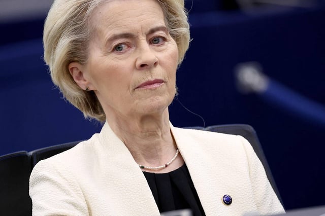 Ursula von der Leyen à Strasbourg le 7 mai. 