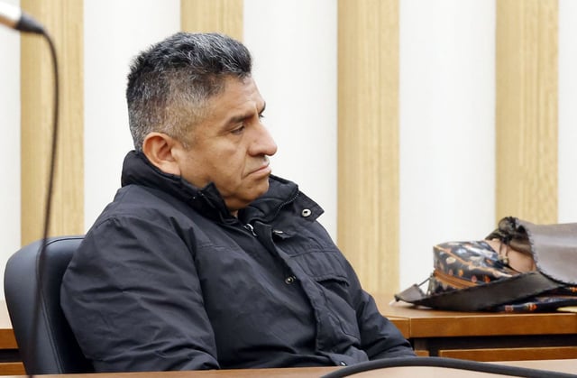 El acusado por el crimen de la casa okupa de la calle Coruña, este miércoles en la última sesión del juicio.