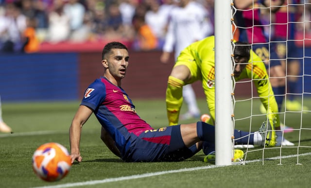 Ferran Torres, el pasado domingo frente al Madrid.