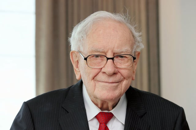 Warren Buffett speaks during the Asahi Shimbun interview on April 11, 2023 in Tokyo, Japan.