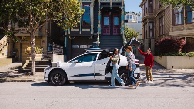 A Waymo One vehicle serving riders in San Francisco