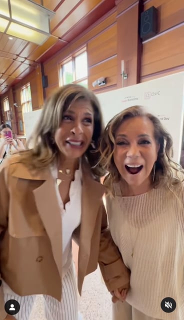 Hoda Kotb and Kathie Lee Gifford reunited at a QVC event in Santa Monica, California, on May 14.