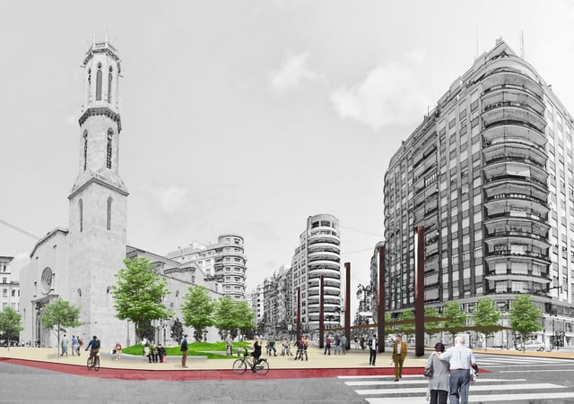 Figuración de la plaza de San Agustín