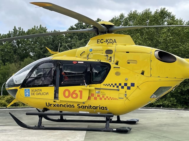 Helicóptero del 061.