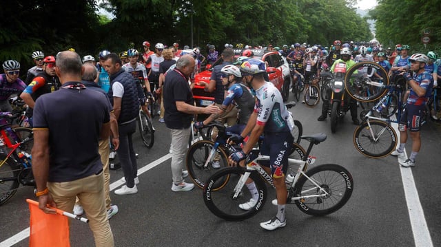 Giro d'italia Unfall