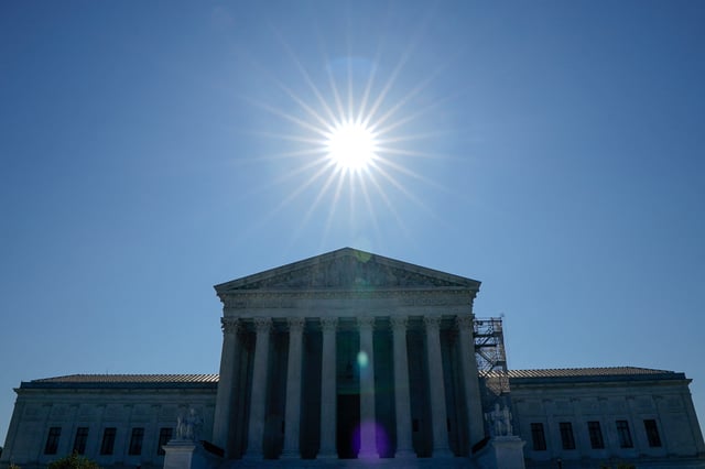 The U.S. Supreme Court building is seen the morning before justices are expected to issue opinions in pending cases, in Washington, U.S., June 14, 2024. REUTERS/Elizabeth Frantz/File Photo
