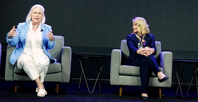 U.S. Senators Kirsten Gillibrand (D-N.Y.) and Cynthia Lummis (R-Wyo.) (Shutterstock/CoinDesk)