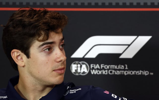 Formula One F1 - Emilia Romagna Grand Prix - Autodromo Enzo e Dino Ferrari, Imola, Italy - May 15, 2025 Alpine's Franco Colapinto during the press conference REUTERS/Jakub Porzycki