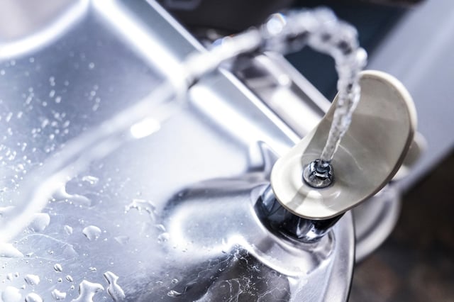 A public water fountain in Grosse Pointe Park, Mich., on March 28, 2025.