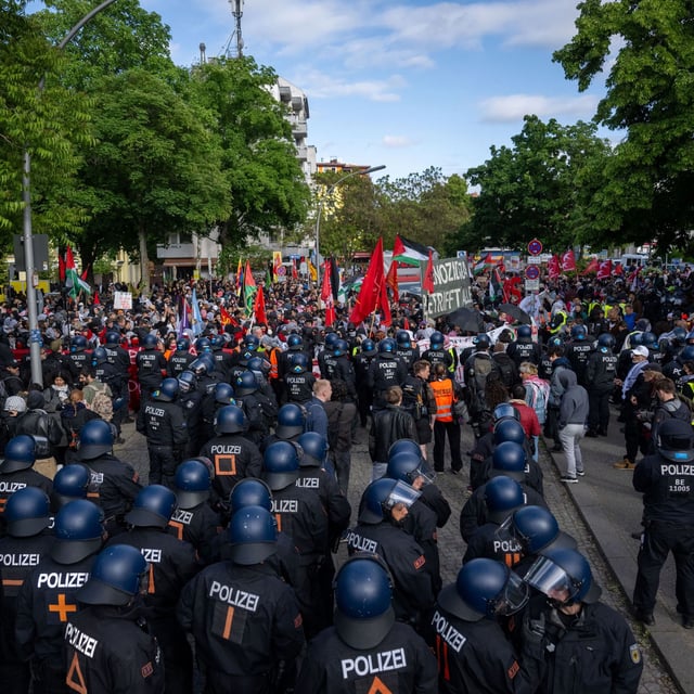 Pro-Palästinensische Demos am 77. Nakba-Tag in Berlin
