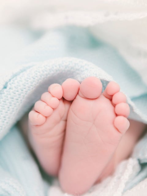 Teeny-tiny baby feet are adorable, but is this little bundle of joy's name as cute as those toes?