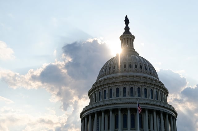 The dome of the U.S. Capitol Building is seen as the sun sets on Capitol Hill in Washington, U.S.,  July 26, 2019. REUTERS/Erin Scott