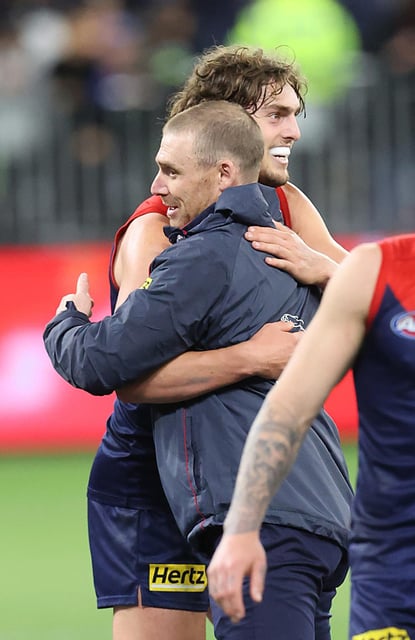 Simon Goodwin remains in close contact with Luke Jackson. 
