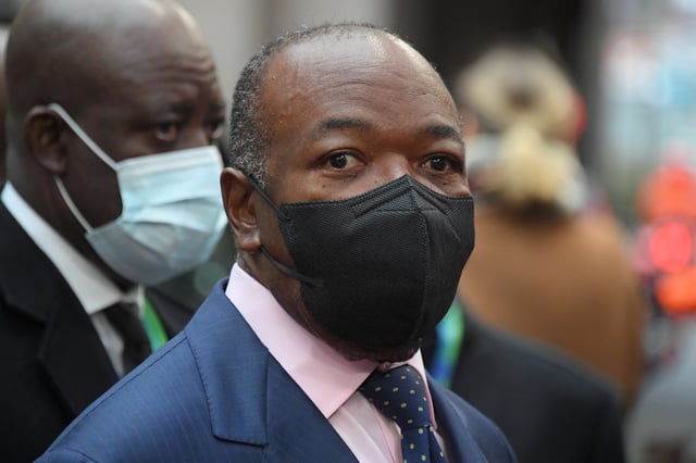 Gabon's President Ali Bongo Ondimba arrives for the second day of a European Union (EU) African Union (AU) summit at The European Council Building in Brussels, Belgium, February 18, 2022. John Thys / Pool via REUTERS/File Photo