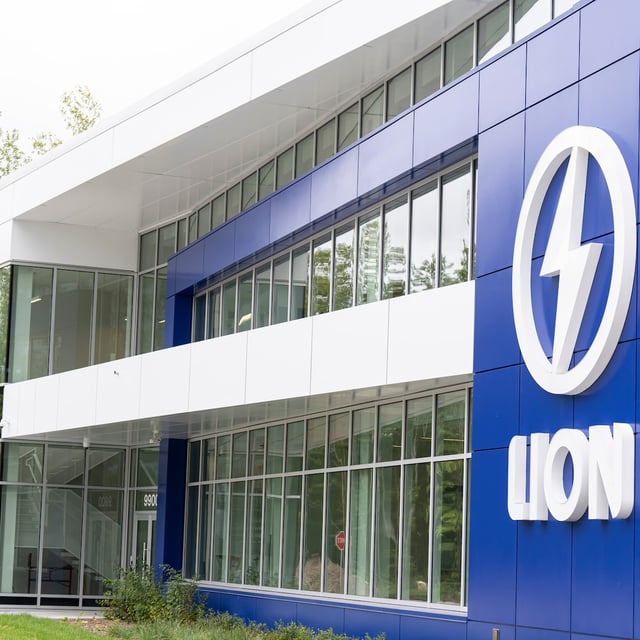 The Lion Electric Company's lithium-ion battery manufacturing facility in Mirabel, Que., Thursday, Sept. 14, 2023. THE CANADIAN PRESS/Christinne Muschi