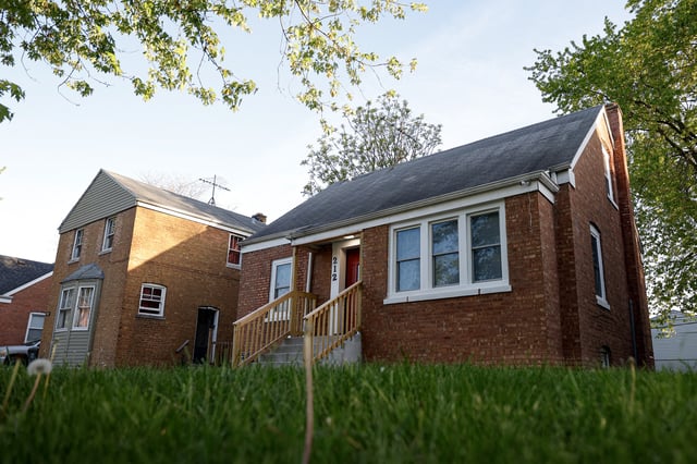 The childhood home of the new Pope Leo XIV is seen in Dolton, Illinois, on May 9, 2025. Robert Francis Prevost became the first pope from the United States on May 8, 2025, picking the papal name Leo XIV after cardinals from around the world elected him leader of the world’s 1.4 billion Catholics. Tens of thousands of people packed in St Peter’s Square cheered as Prevost appeared on the balcony of St Peter’s Basilica, waving with both hands, smiling and bowing. (Photo by KAMIL KRZACZYNSKI / AFP) (Photo by KAMIL KRZACZYNSKI/AFP via Getty Images)

