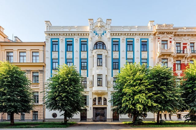 Art Nouveau architecture in the Latvian capital Riga (Photo: Alexander Spatari/Getty)