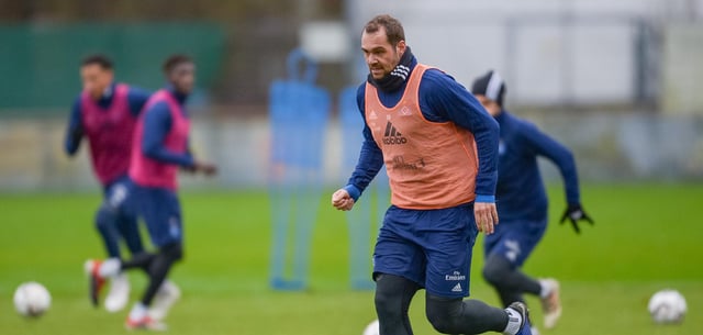 Pierre-Michel Lasogga im Training des Schalker Profikaders