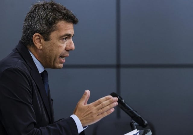 Imagen del presidente de la Generalitat Valenciana, Carlos Mazón