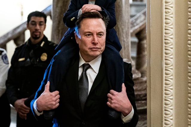 Elon Musk, here seen on Capitol Hill on Dec. 5, 2024, has called Social Security “the biggest Ponzi scheme of all time.”