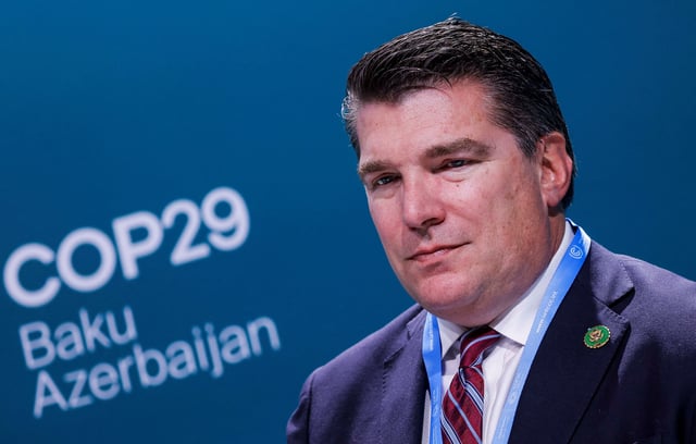U.S. congressman Republican Jay Obernolte looks on after the press conference at the United Nations Climate Change Conference (COP29), in Baku, Azerbaijan November 16, 2024. REUTERS/Maxim Shemetov/File Photo