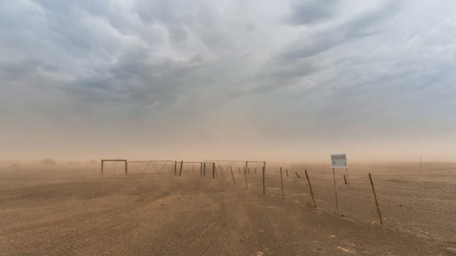 A dust storm hit Chicago, Illinois on Friday