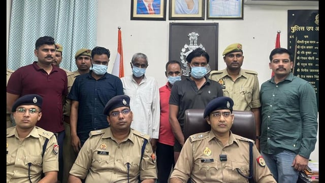 The arrests followed weeks of technical surveillance after police intercepted a 12-tyre truck transporting 20 cattle on the Purvanchal Expressway on May 5. (Sourced)