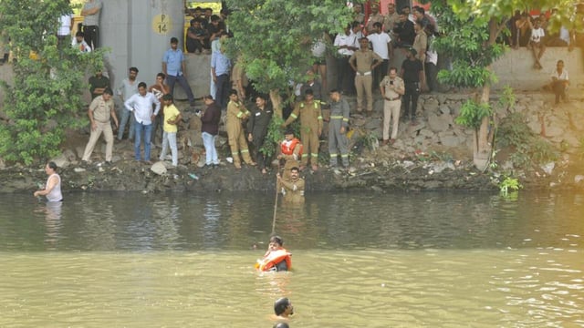 The water in the canal was shallow. But it was probably due to thick silt that Ankit could not move out. (Sakib Ali/HT Photo)