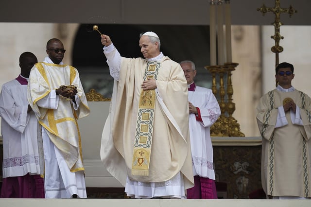 La misa de inicio del pontificado del Papa León XIV.