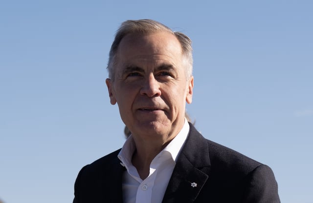 Prime Minister Mark Carney is seen as he arrives  Saturday, May 17, 2025 in Rome, Italy.  THE CANADIAN PRESS/Adrian Wyld