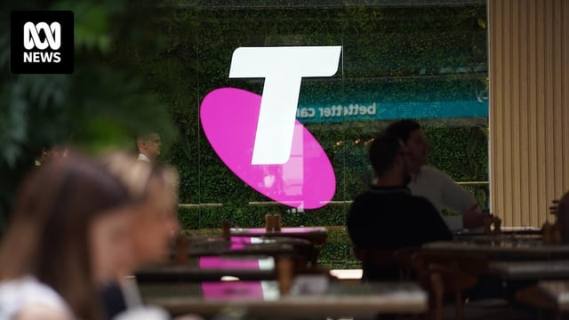 Telstra Shop signage outside Brisbane CBD store