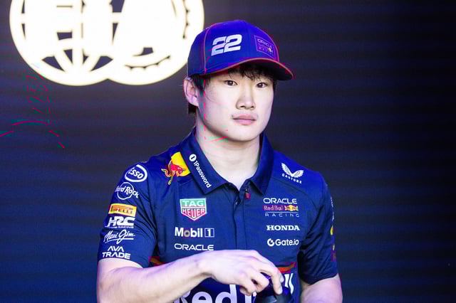 Yuki Tsunoda of Japan and Oracle Red Bull Racing exits the FIA garage during the F1 Grand Prix of Emilia-Romagna at Autodromo Internazionale Enzo e Dino Ferrari on May 18, 2025 in Imola, Italy.