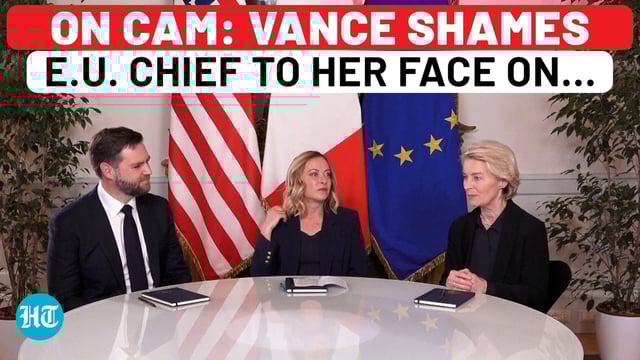 Italy's Meloni hosted trilateral meeting with Ursula von der Leyen and JD Vance