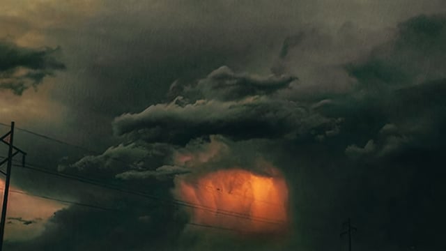 A massive tornado was seen near Hutchinson in Kansas