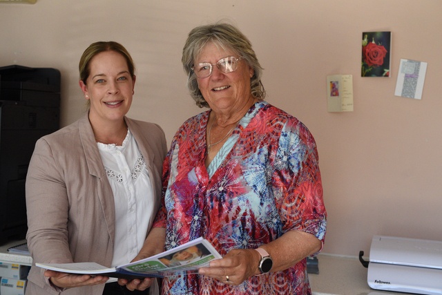 Heidi Rose and In Home Hospice Care manager Sandi Elliott are looking forward to the new program. (Charlotte Varcoe 468143)