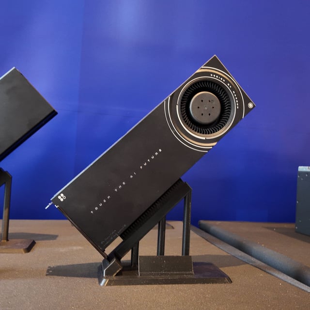 Maxsun's Intel Arc Pro B60 dual-GPU graphics card on show at Computex, 2025.