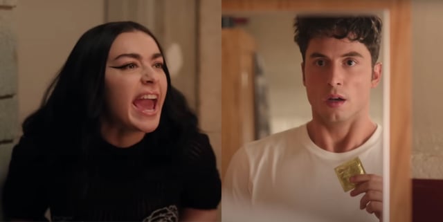 Charli XCX appears in Benito Skinner&#39;s new queer comedy Overcompensating (Prime Video).