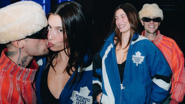 Justin Bieber and Hailey Bieber enjoy a romantic date.