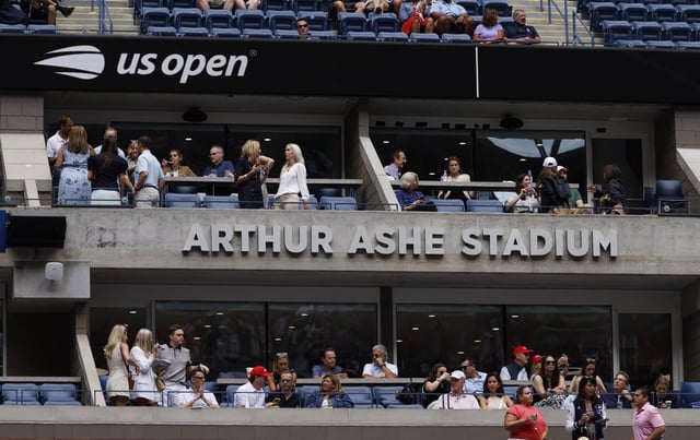 Tennis - U.S. Open - Flushing Meadows, New York, United States - August 30, 2024 General view of the Arthur Ash Stadium ahead of the days matches REUTERS/Shannon Stapleton