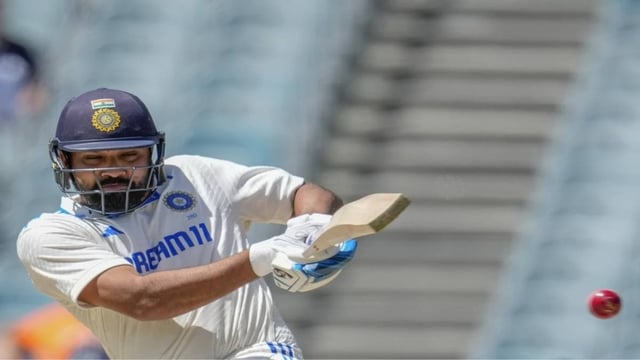 Rohit Sharma plays a shot | Image: AP