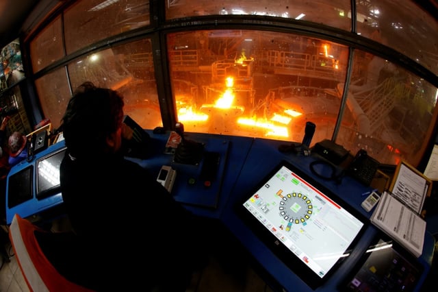 Copper smelting underway at El Teniente mine, owned by Codelco, the Chilean state-owned outfit that is partnering with Rio Tinto to extract lithium