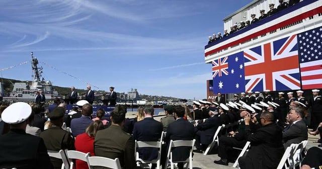AUKUS was announced two years ago to ensure a free and open Indo-Pacific. Photo: AP PHOTO