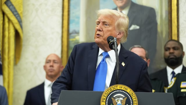 US President Donald Trump 