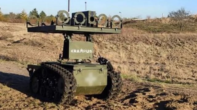 Ukraine flamethrower drone.