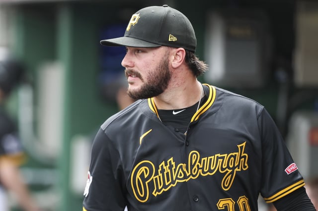 PITTSBURGH, PENNSYLVANIA - APRIL 19: Paul Skenes #30 of the Pittsburgh Pirates walks through the dugout in the first inning during a game against the Cleveland Guardians at PNC Park on April 19, 2025 in Pittsburgh, Pennsylvania. (Photo by Brandon Sloter/Getty Images)