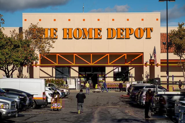 A Home Depot store in San Carlos, Calif.