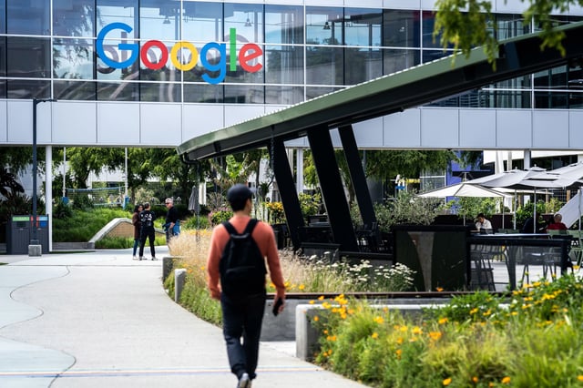 Google campus in Mountain View, California on Wednesday May 10, 2023.