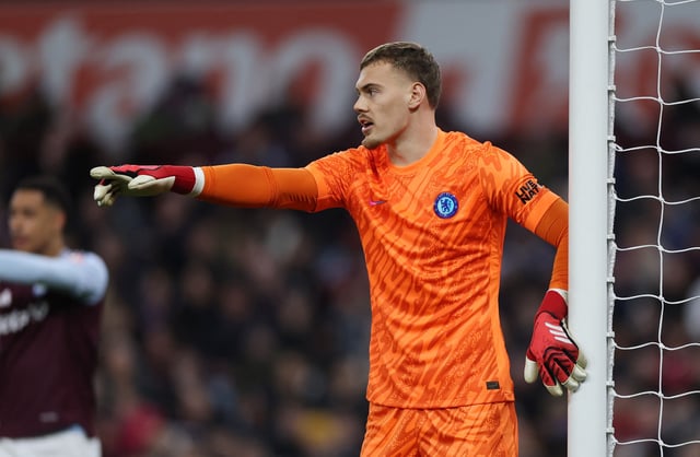 Soccer Football - Premier League - Aston Villa v Chelsea - Villa Park, Birmingham, Britain - February 22, 2025 Chelsea's Filip Jorgensen reacts Action Images via Reuters/Lee Smith/File Photo