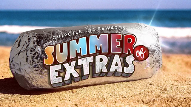 From June 1 through August 31, “Summer of Extras” will give Chipotle’s U.S. loyalty members the chance to earn extra benefits, extra points and extra free Chipotle.